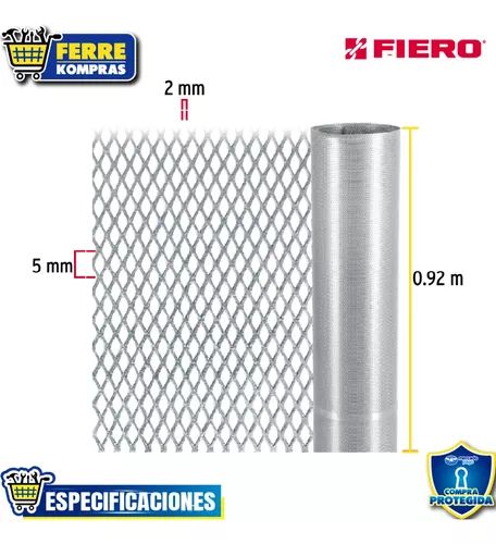 Rollo de 11 m x 0.92 m malla mosquitera de acero galvanizado