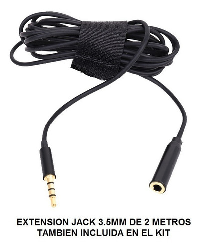 Microfono Lavalier Clip Solapa Balita Condensador 3.5mm Kit
