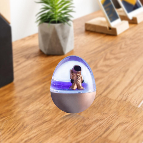 Cute Spaceman Quicksand Tumbler Wobbler Adorna Juguetes De