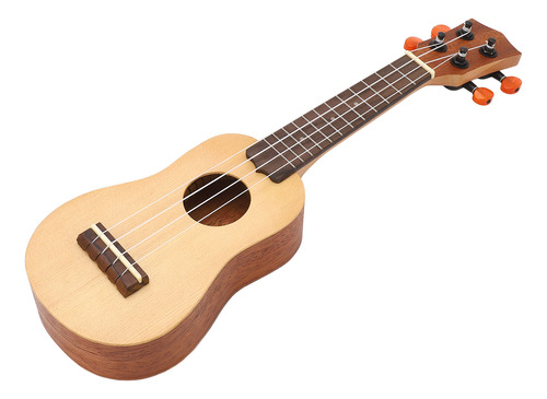 Ukelele De 16 Pulgadas, Madera Maciza De Abeto, 4 Cuerdas