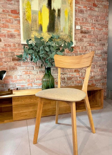 Imagen 9 de 9 de Silla Para Comedor Madera 100% Maciza Roble Ref: Maciza503