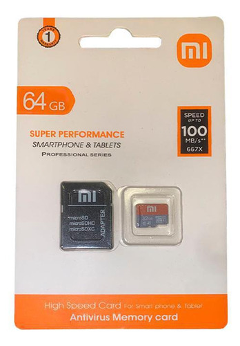 Cartão De Memória Micro Sd 64gb