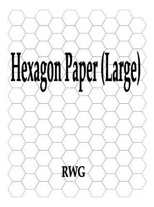 Libro Hexagon Paper (large): 50 Pages 8.5 X 11 - Rwg