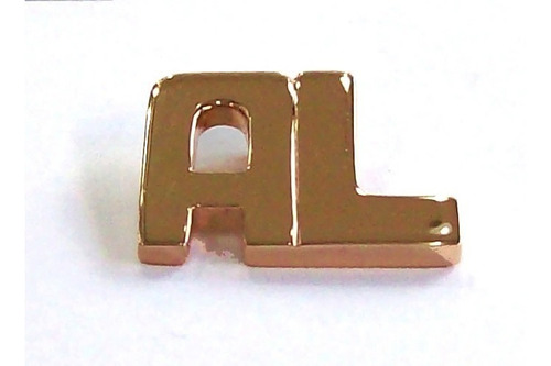 Dije Colgante 2 Letras Caladas Oro 18k 3gr 