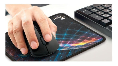 Imagen 2 de 2 de Mouse Pad Xtech Colonist XTA-181 de tela 18cm x 22cm x 0.2cm negro
