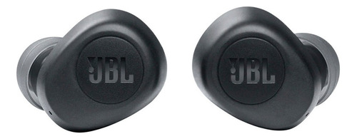 Auriculares in-ear gamer inalámbricos JBL Wave 100TWS JBLW100TWS black con luz LED