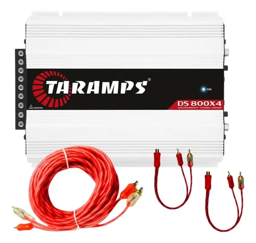 Módulo Taramps Ds 800x4 2 Ohms 800w Rms Automotivo Cabo Rca