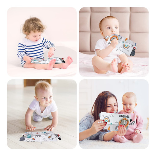 Pack Libros De Tela Bebés Estimulación Temprana Texturas