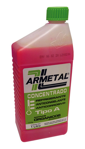 Liquido Refrigerante 1lts (rojo) Para Vw Gacel