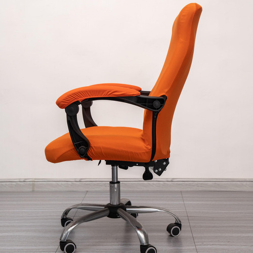 Funda Elástica Universal Para Silla De Oficina L Naranja