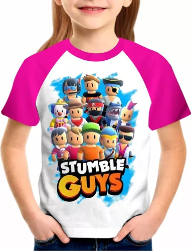 Camiseta Camisa Stumble Guys Gamer Jogo Stumble Infantil e Adulto