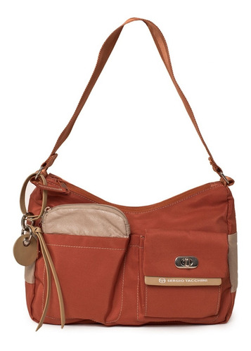 Bolso Sergio Tacchini Bi Color Naranja Bsmpcy-162