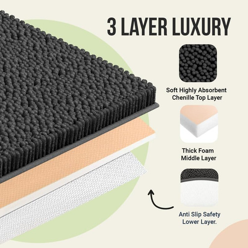 Alfombra De Baño De Lujo De Lujo De Osoft 25x18, Alfombras D