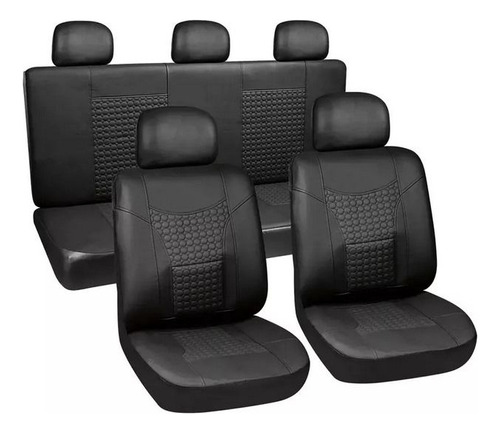 Cubre Asiento Negro De Cuero Jn15 Lada Samara 93/97 1.3l