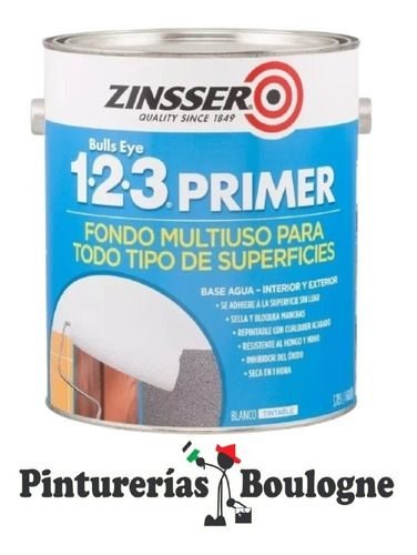 Fondo Fijador/sellador. Bulls Eyes. 123 Zinsser 1 Litro. 