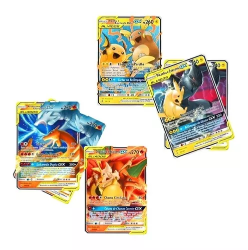 Kit Aliados: Reshiram E Charizard Gx + Pikachu E Zekrom Gx