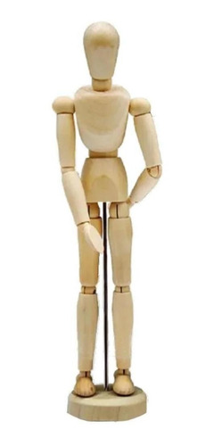 Boneco De Madeira Articulado Grande Desenho Modelo Manequim