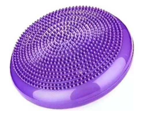 Cojin Balón Medio Bosu De Equilibrio Ak Sport Morado