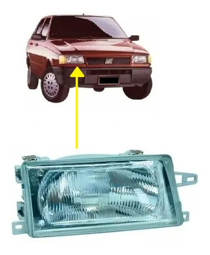 Optica Fiat Duna Idea 1996 1997 Derecho