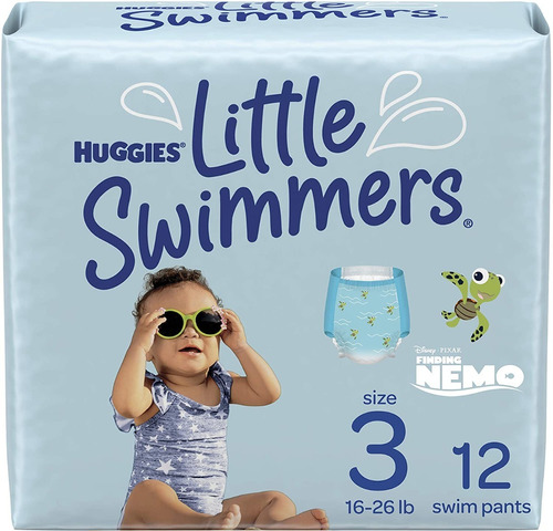 Pañales Para Nadar Nemo Huggies Little Swimmers 12p 3años
