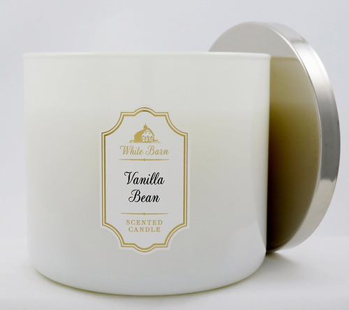 Vela Blanca De 3 Mechas En Vainilla Bean 411g