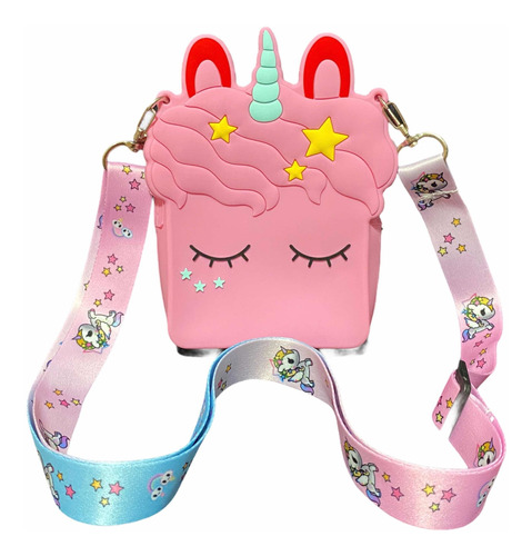 Bolso bandolera para niña Hanwuo diseño de unicornio 