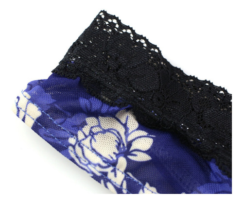 M Bragas Hombre A1214 Tanga Ropa Interior Estampado Encaje T