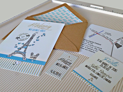Invitaciones 15 Años X 10 Unidades (ver Detalle)