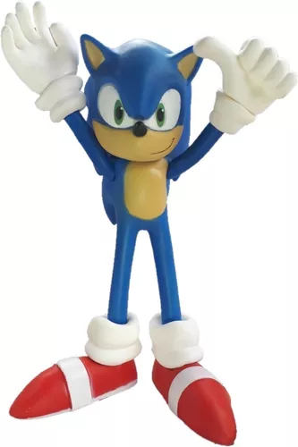 Bonecos Sonic Grande 23Cm Caixa Azul Brinquedo Melhor Jogo