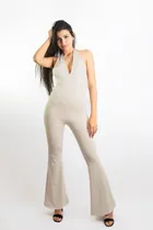 Comprar Catsuit Jumpsuit Acampanado Largo Con Aberturas
