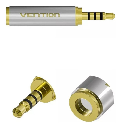 Adaptador Audio Vention 2.5mm - 3.5mm Macho Hembra Trrs Pc