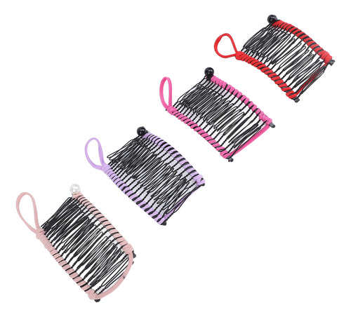 Pinzas Para El Cabello Clincher Peine, 4 Unidades, Color Ban