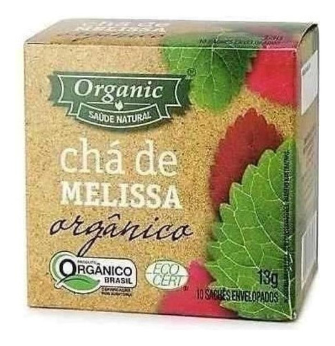 Kit 2x: Chá Orgânico De Melissa Organic 10 Sachês