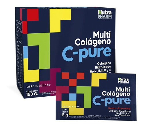 Multi Colágeno C-pure (tipo I,ii,iii,iv,v) - 30 Sobres 