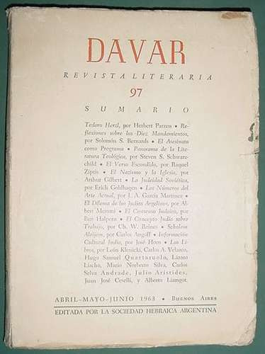 Hebraica Revista Davar 97 Herlz Nazismo Schwarzchild Zipris