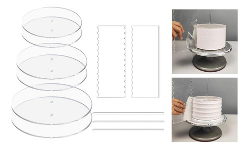 Juego De Discos Para Tartas Con Varilla De Clavija De