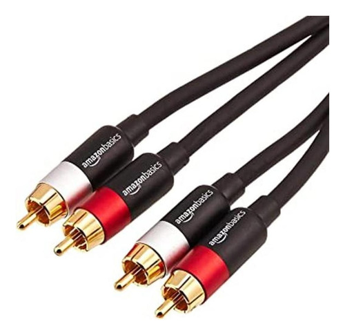 Cable De Subwoofer Estéreo De Audio Rca De 2 Machos A 2