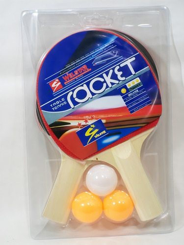Set Ping Pong 2 Paletas 3 Pelotitas Welstar
