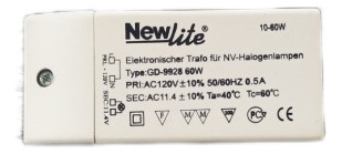 Transformador Electronico 120v - 12v Ac 60w Newlite. 091825