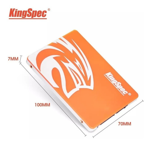 256 Gb Kingspec P3-256 Notebook,desktop,adaptador Usb Ssd 256 Sata Iii Interno Preto 2.5 Cor Variada