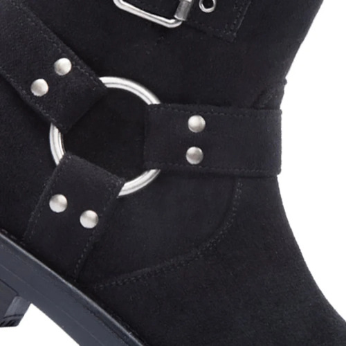 Bota De Dama Casual Tierra Bendita Ps15 Color Negro
