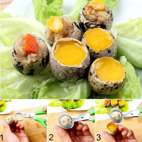 Zh Tijeras Acero Inoxidable Para Cortar Huevos Codorniz,