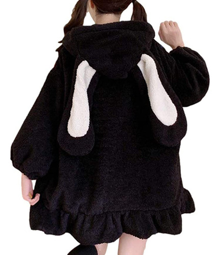Sudadera Holgada Con Cuello Con Capucha Y Manga Larga Con Co