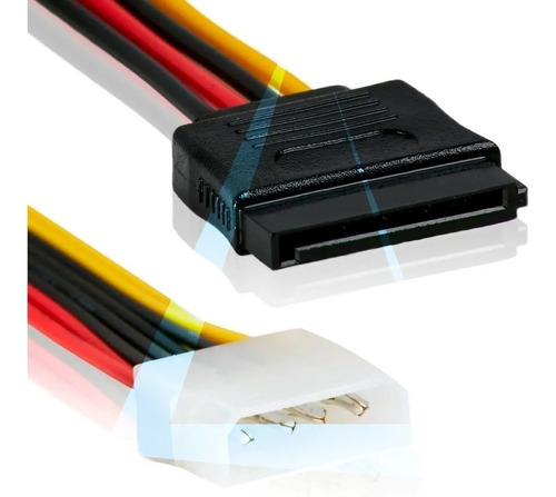 Cable Sata Power Discos Rigidos Hdd Ssd Cable Corriente