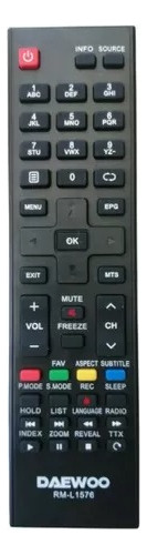Control Remoto Universal Smart Tv, Lcd, Led Daewoo Rml1576