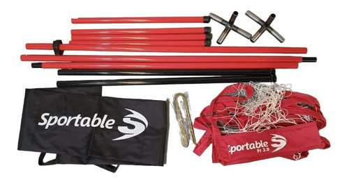 Red Fútbol Tenis De Base En Pvc 3.0 Mts