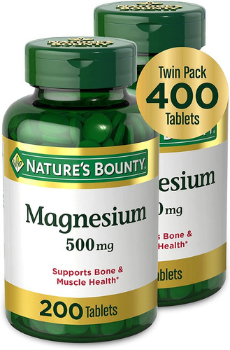 Nature's Bounty Magnesio 500mg
