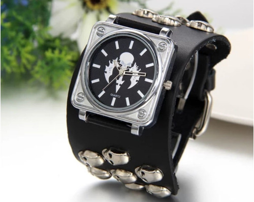 Reloj De Calaveras De Cuero Skpalace Excelente