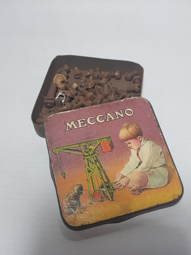 Meccano Antigua Lata Tornillos Original 1930/40 Mag 57535