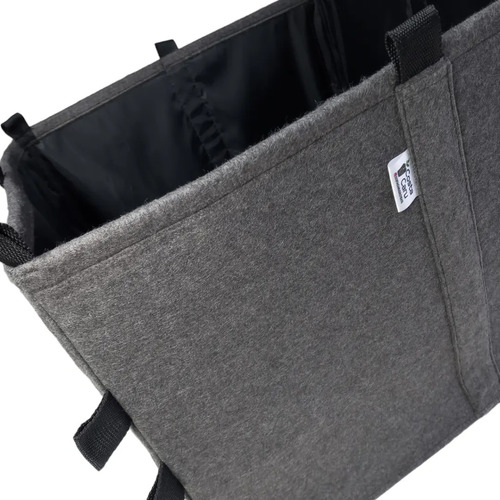 Maceta Cama Cultivo 120x100x40 Lateral Forrado Costa Caru Gris Oscuro Ojal Negro